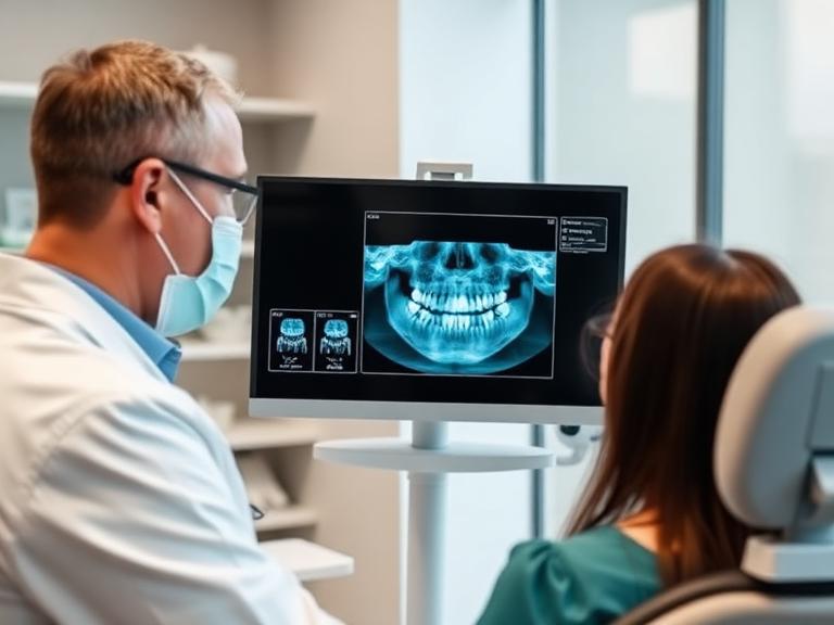 New patient exam & X-ray