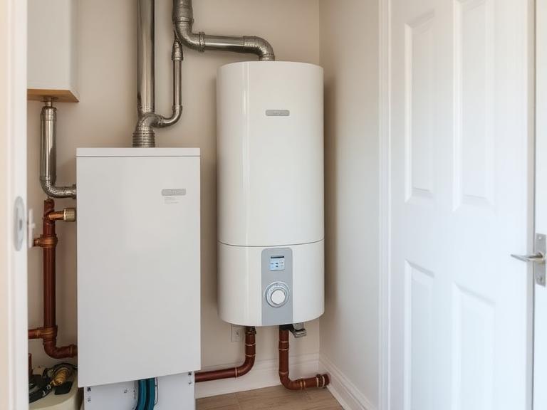 Newly installed water heater